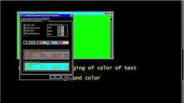 how to change color of text and background in cmd