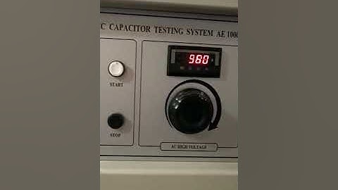 Capacitor automatic testing all technical parameters