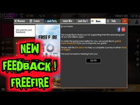 New Feedback Event Freefire How To Complete Your Feedback Survey In Freefire Merz Gaming