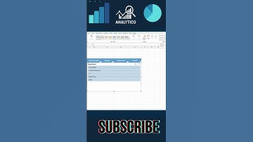 Tuto 01 : Créer un Tableau et un Slicer dans Excel (Filtrer les Données)l#excel #dataanalysis #data