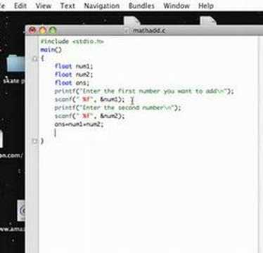 How to write an addition program in C - YouTube
