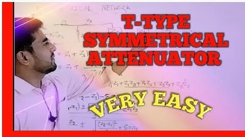 9 symmetrical T attenuator  classification  network/nftl/btech/polytechnic #youtube #trending