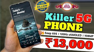 Best 5G Phone under 13000 in Flipkart big billion day Sale 23Best Mobile under 13000 in BBD Sale