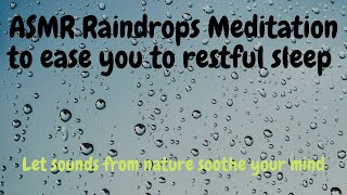 ASMR guided sleep meditation raindrops, soft rain sounds screenshot 2