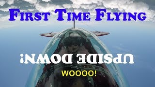 First time flying upside down!  A ride in a Pitts Special in formation with a Christen Eagle