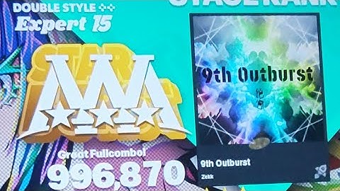 [DDR World] 9th Outburst - Double 15 996k (3 greats)