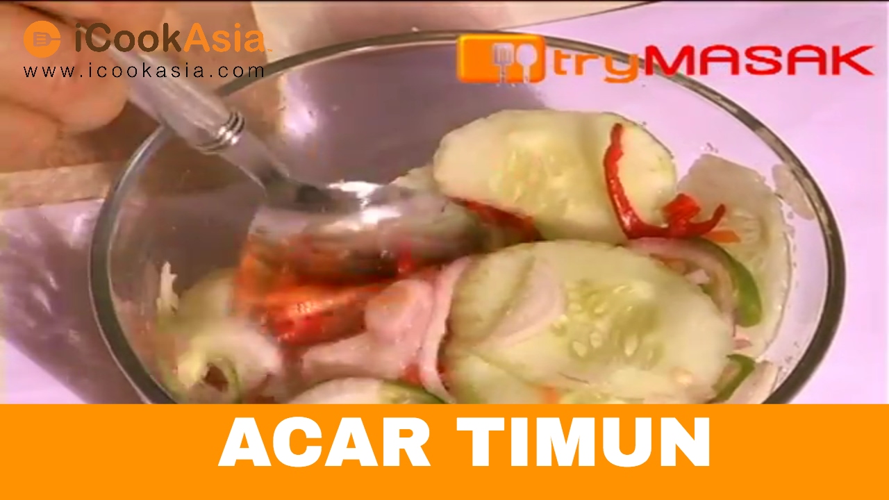 Resepi Acar Timun  Try Masak  iCookAsia - YouTube