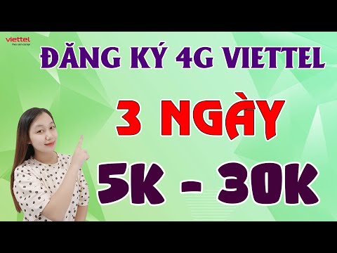 Video Cách đăng ký 4G Viettel 3 ngày 15K, 30K ưu đãi Nhất -... - youtube