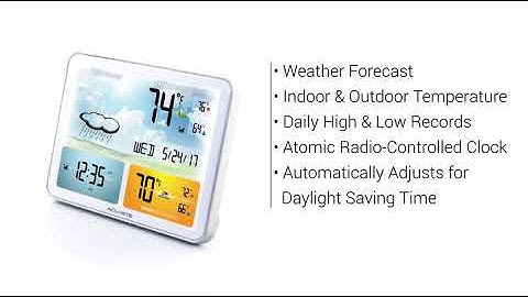AcuRite 02081M Weather Station with Jumbo Display and Atomic Clock  Home   Kitchen