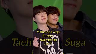 Taehyung &amp; Suga funny moments part-1 #btsfunny #ytshorts #trendingshorts #v #suga #tellyvideos0