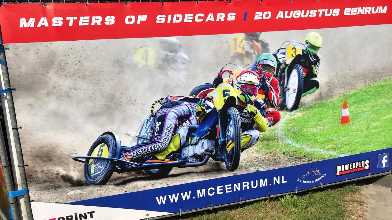Grasbaanrace Eenrum Masters of Sidecars 1e serie 20 augustus 2023