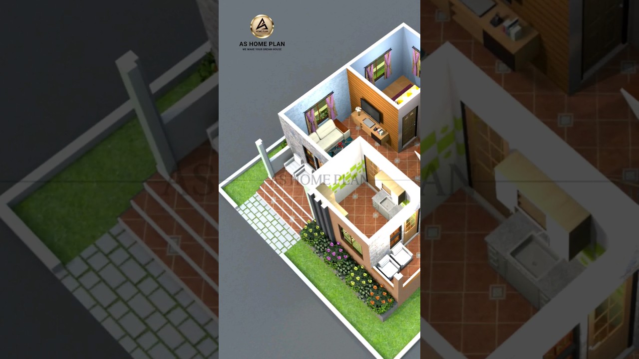 2 bedroom house plan | 650 sqft | 10 lakh budget house design 