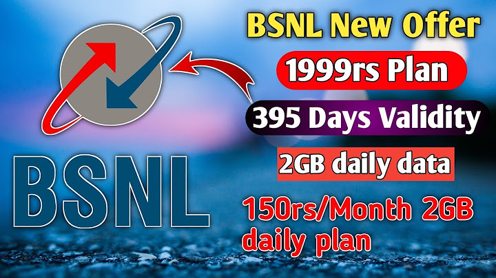 BSNL new data plans 395 days validity| bsnl 1999 plan details |bsnl new offer| bsnl unlimited offer