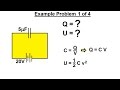 Electrical Engineering: Ch 6: Capacitors (10 of 26) Example Problem (1 of 4) Q=?  U=?