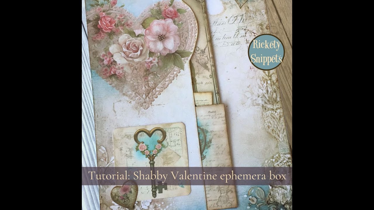💘 Tutorial: Craft along with me to make this shabby Valentines ephemera ...