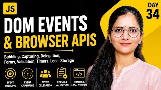 JavaScript DOM Events & Browser APIs Explained in English | JavaScript Zero to Hero – Day 34