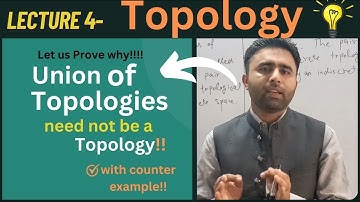 Union of Topologies is not topology | Qais Ali Khan | Topology by Qais Ali Khan