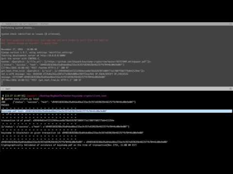 Keystamp - Document Validation Demo (Python)