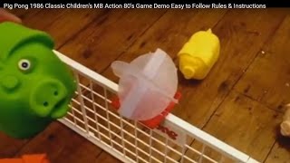 Pig Pong 1986 Classic Children's MB Action 80's Game Demo Easy to Follow Rules & Instructions screenshot 3