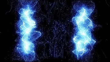 Blue particle effect VJ loops video