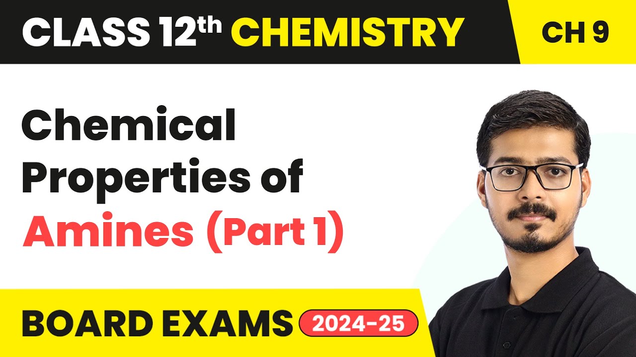 Chemical Properties of Amines (Part 1) - Amines | Class 12 Chemistry Chapter 9 | CBSE 2025-26