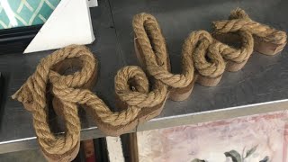 Writing Words With Rope