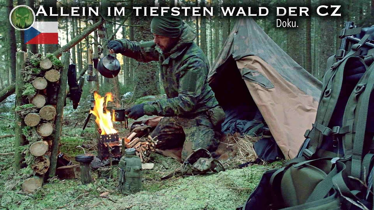 Allein im tiefsten Wald Tschechiens - Würdest du dir das zutrauen? - Bushcraft & Übernachtung