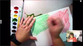 Fall Leaves Texture Rubbings