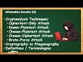 Cryptanalysis Techniques | IS - 1.3