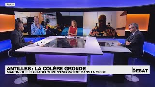 Antilles : la colère gronde - Martinique et Guadeloupe s'enfoncent dans la crise • FRANCE 24