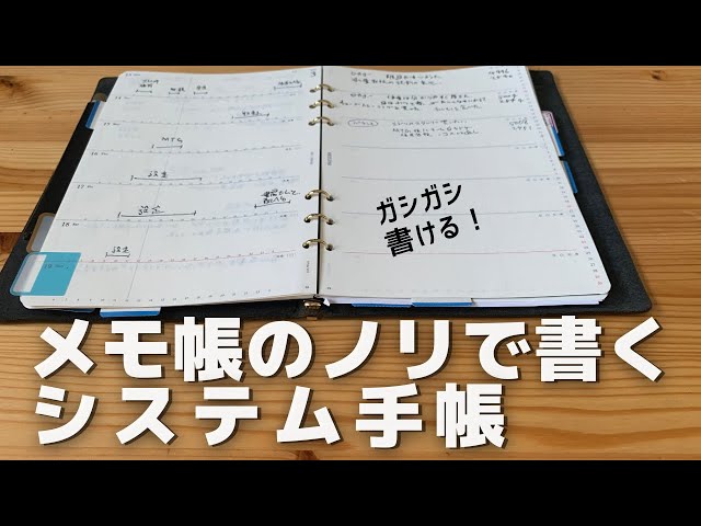 手帳の中身A5サイズのPLOTTERがいい感じに生活に溶けこんで