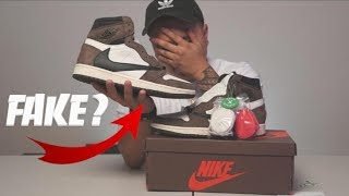 SNEAKERCON SAID MY TRAVIS SCOTt JORDAN 1 ARE FAKE! MUST WATCH
