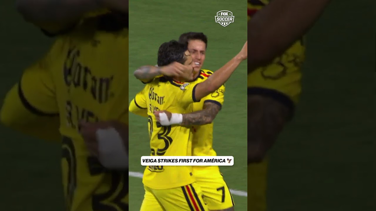 Raphael Veiga puts Club América ahead early with a beauty from distance #ligamx #soccer #clubamerica