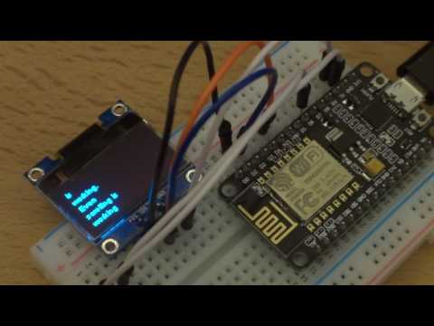 Running the Adafruit SSD1306 OLED example on NodeMCU ESP8266 dev board - ESP8266 Basics