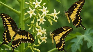 Rare Courtship dance of 3 Swallowtail butterflies | Southern Latitudes