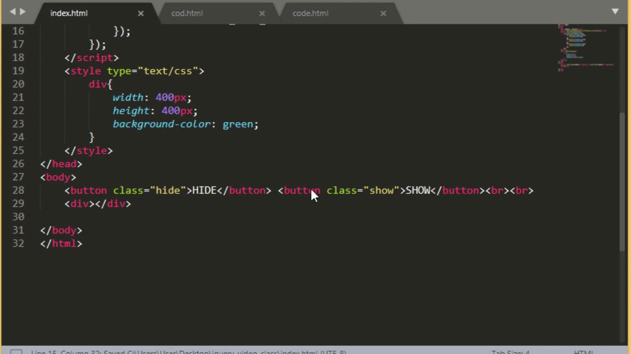 JQuery - Toggle Effect in Hindi/Urdu - YouTube