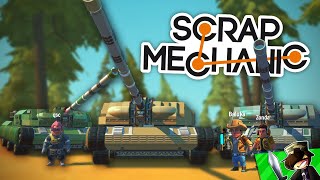 TANKHÁBORÚ! - Q vs ZONDA vs BALUKA - Scrap Mechanic 😲