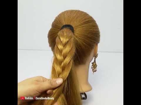 Quick Easy Folded Hairstyle | New Hairstyles 2022 | Girls hair style #shorts