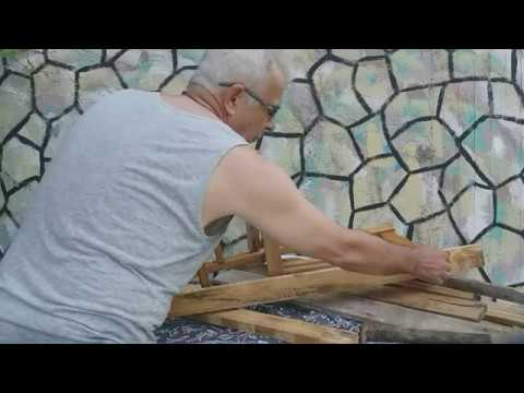 Κατασκευή καρέκλας από παλέτες-How to make a chair from pallet boards -  YouTube