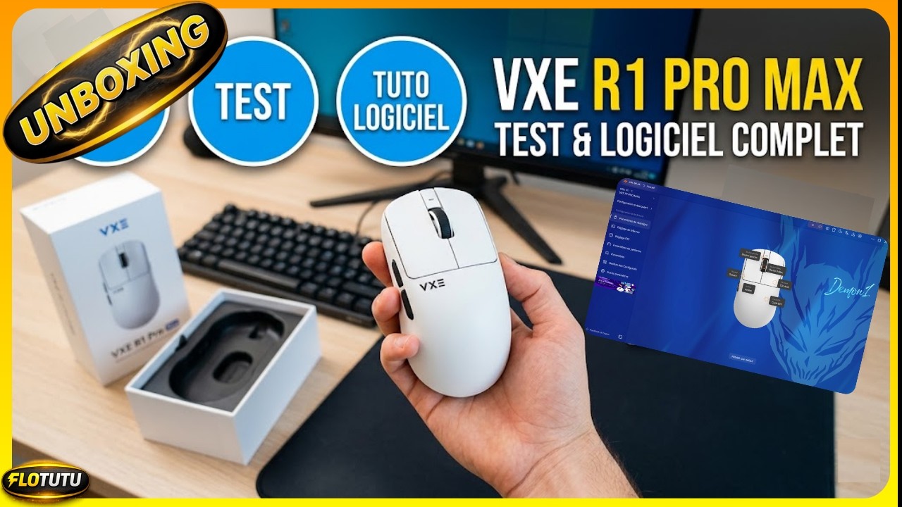 VXE R1 PRO MAX : Unboxing + Tuto Logiciel (Moins de 50€ et mieux qu'une ...