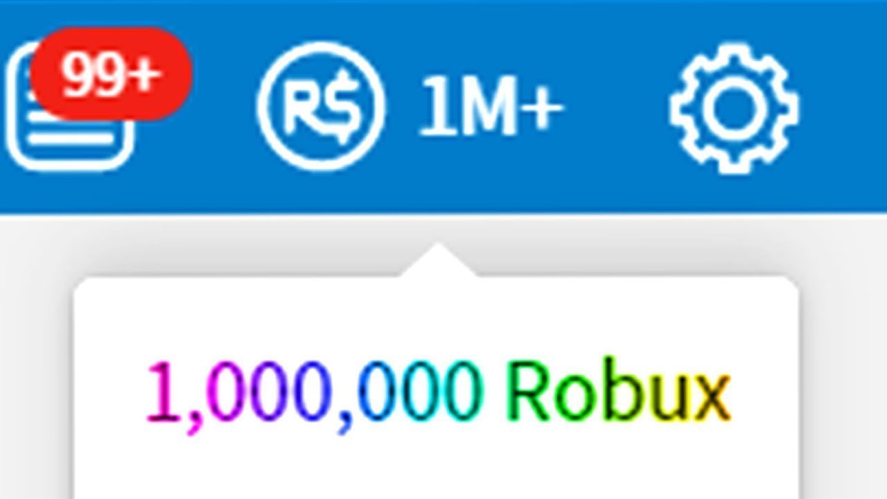 Roblox Account With 1 Million Robux