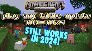 HOW to change your MINECRAFT Xbox 360 version update TU1-TU75 | WORKING 2024