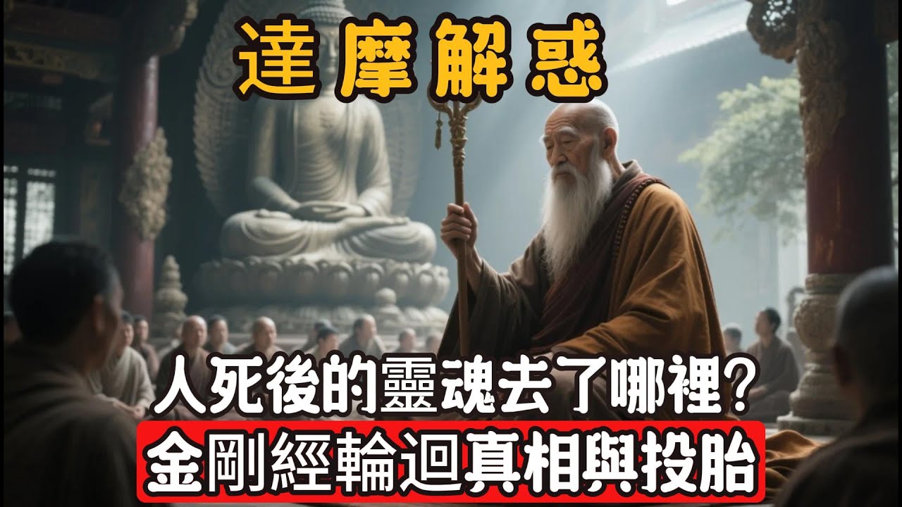 達摩解惑：人死後的靈魂究竟去了哪裡？金剛經中六道輪迴的真相與投胎規則!佛教#信仰#修行|人生 |金剛經|南無阿彌陀佛#佛家 #大悲咒#修行 #教育#大悲咒#禪悟人生 #智慧#哲學#因果#冥想#达摩