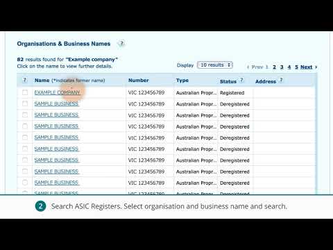 How to download an ASIC Company Extract