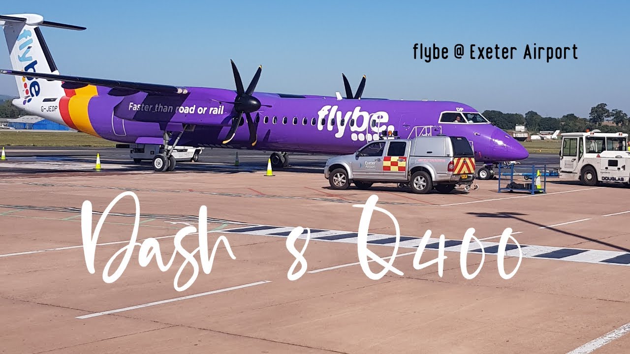 flybe Dash 8 Q400 Landing at Exeter Airport YouTube