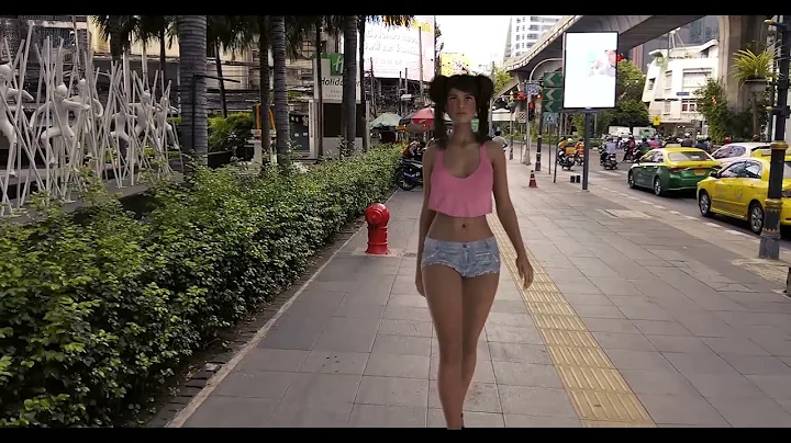 DAZ Animation - Walking in Bangkok