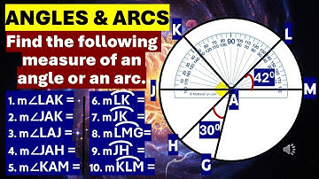 Circle Arcs and Angles Explained | Finding Their Measures Easily! arcs, #angles #centralangle,