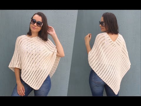 PONCHO MEIA ESTAÇÃO | CROCHÊ