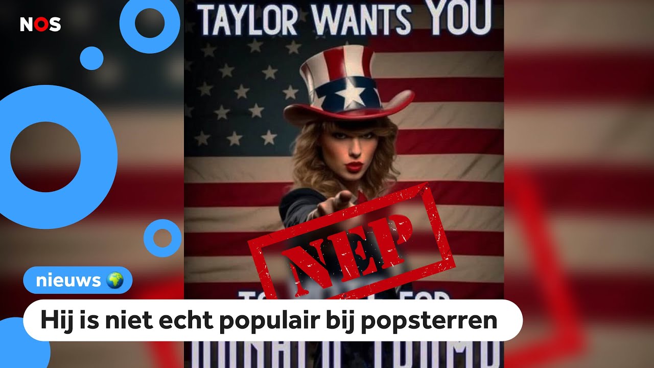 Trump deelt nepfoto's van Taylor Swift