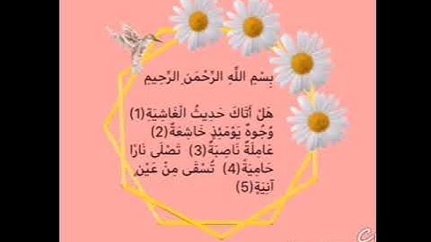 سورة الغاشية لتنويم الاطفال صوت هادئ   اسم القارئ((ناصر القطامي))